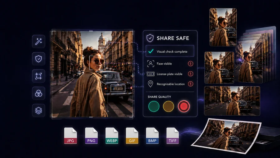 GeckoShareSafe image editing and privacy tools